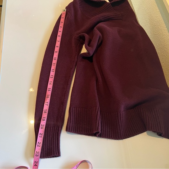 Market & Spruce maroon shawl collar tunic sweater size Small - Picture 6 of 9